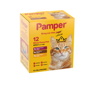 Pamper Cat Multipack Mince Favourites 85gm X 12