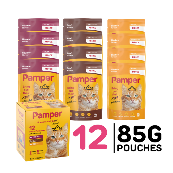 Pamper Cat Multipack Mince Favourites 85gm X 12 - Image 2