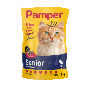 Pamper Senior Dry Cat Food 2kg