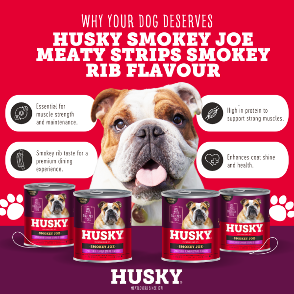 Husky Chunky Smokey Joe Rib Wet Dog Food 775gm x 6 - Image 2