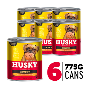 Husky Chunky Chicken Wet Dog Food 775gm x 6