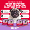 Husky Chunks In Gravy Steak Wet Dog Food 775gm x 6 - Image 2