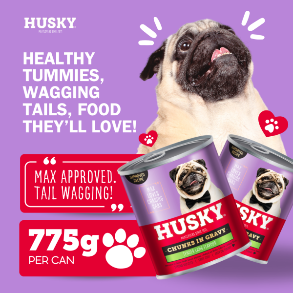 Husky Chunks In Gravy Lamb Wet Dog Food 775gm x 6 - Image 3