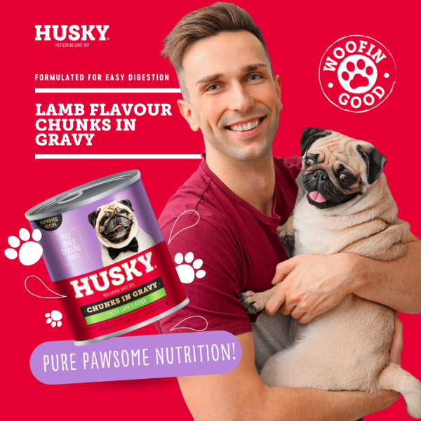Husky Chunks In Gravy Lamb Wet Dog Food 775gm x 6 - Image 5