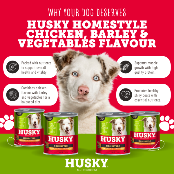 Husky Homestyle Chicken & Veg Wet Dog Food 775gm x 6 - Image 2