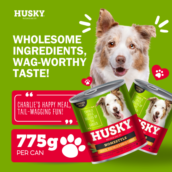 Husky Homestyle Chicken & Veg Wet Dog Food 775gm x 6 - Image 3