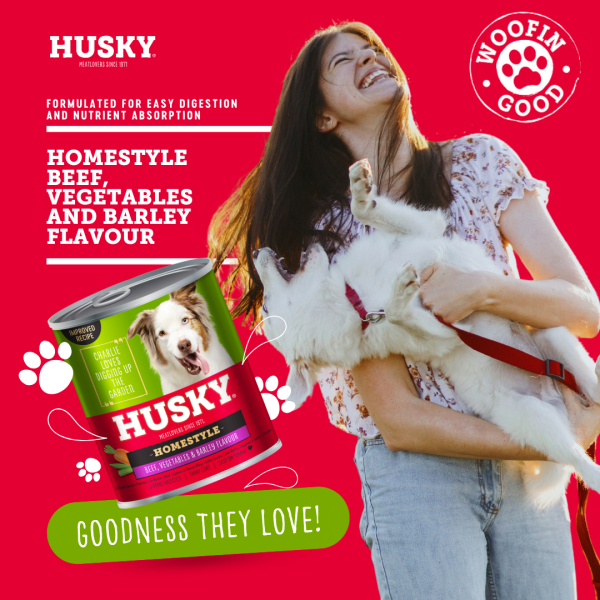 Husky Homestyle Beef Pasta Wet Dog Food 775gm x 6 - Image 5