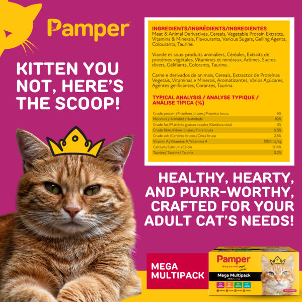 Pamper Fine Cuts Cat Mega Multipack Gravy Favourites 4 x 12 x 85gm - Image 4