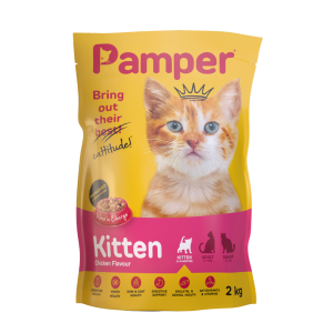 Pamper Kitten Dry Cat Food 2kg