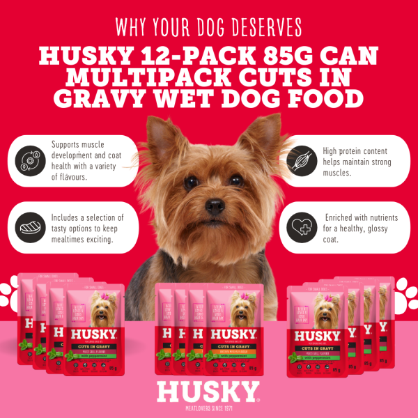 Husky Cuts in Gravy Gourmet Favourites MP 12X85g - Image 2