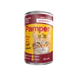 PAMPER CUTS IN JELLY CHICKEN+BEEF 385G