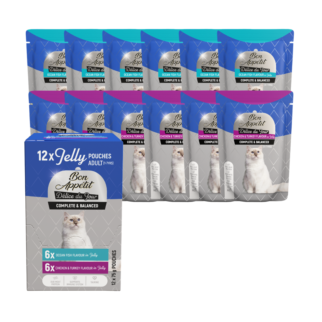 Bon Appetit Jelly Multipack (12 x 75g) Wet Cat Food - Image 3